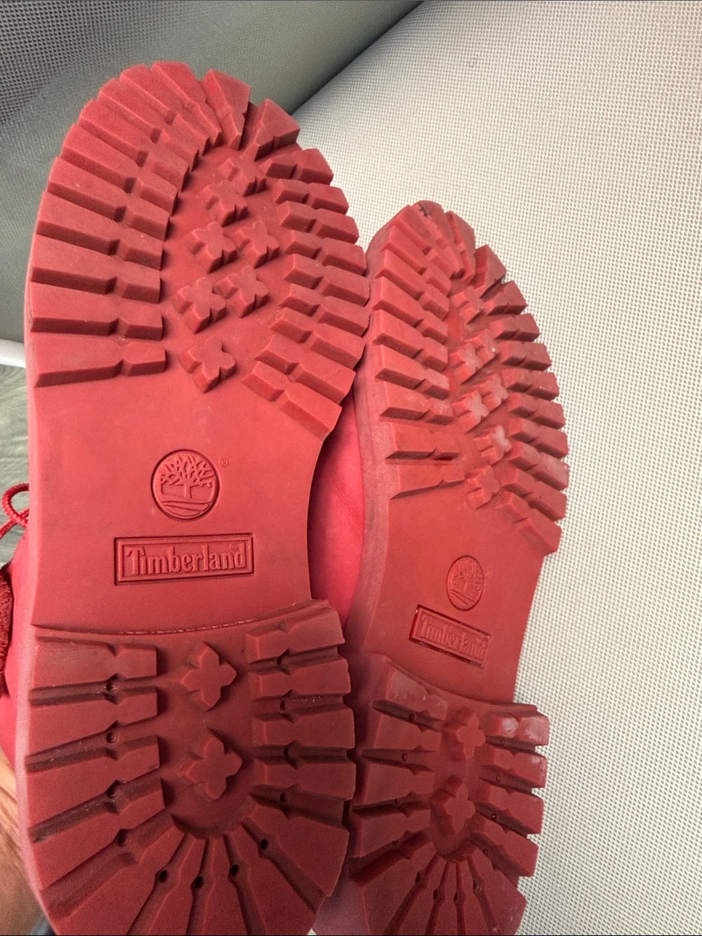 Timberland Red Nubuck 6-Inch Lace-Up Ankle Boots Size Euro 39 - Picture 9 of 10